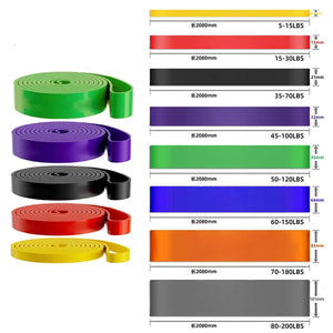 Resistance Bands Exercise Elastic Band Home Yoga Gym Equipment Accessories Sports Power Pull-Up Assist Band Bodybuilding