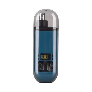 Hot Trend Vault nose hair trimmer with LED light, portable electric grooming device for travel and everyday use.