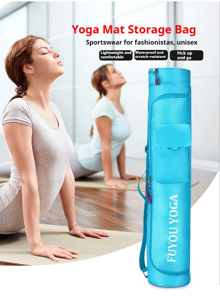 Fitness Sports Yoga Mat Waterproof Bag Multifunction Pocket Yoga Carrier Knapsack Large Capacity Storage Yoga Mat Holder