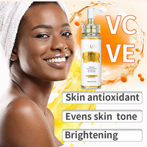 Hot Trend Vault AILKE Whitening Skin Care Kit with Vitamin C for brightening, unisex skincare set with cleansers and serums