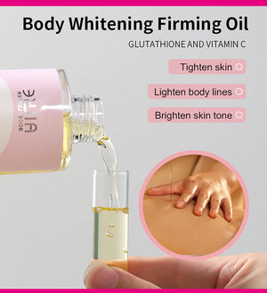 AILKE whitening skin care set for women featuring brightening, hydrating products with organic vitamin C for radiant skin.