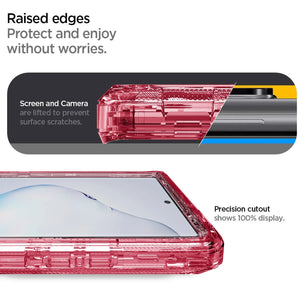 For Samsung Galaxy Note10/Plus Transparent Case Shockproof Cover And 2pcs Tempered Glass Screen Protector Case Friendly Clear