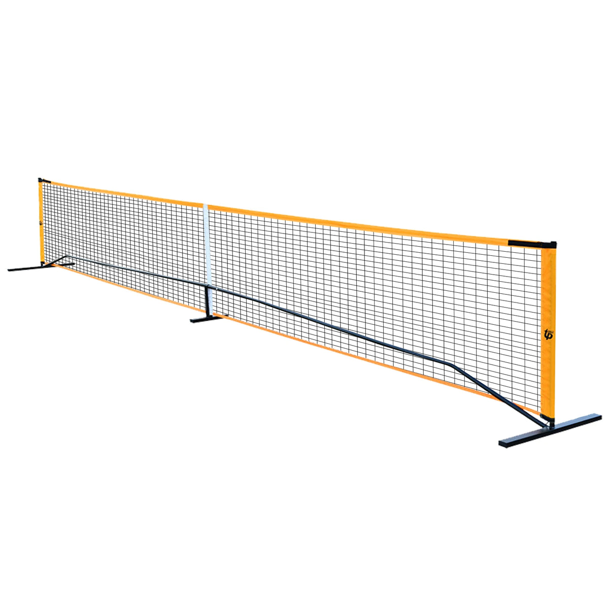 Hot Trend Vault portable pickleball net set with four paddles, balls, and carry bag for backyard family fun.