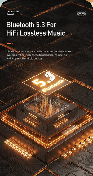 Awei T13 Pro Bluetooth 5.3 Earphone Wireless Bluetooth Headset In-Ear TWS Earbuds With Mic HiFi Bass Stereo Gaming Headphones