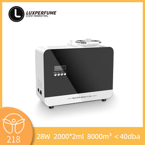 Hot Trend Vault LUXPERFUME aroma diffuser with 120ml capacity, premium metal finish, smart touch control for home, office, and hotel use.
