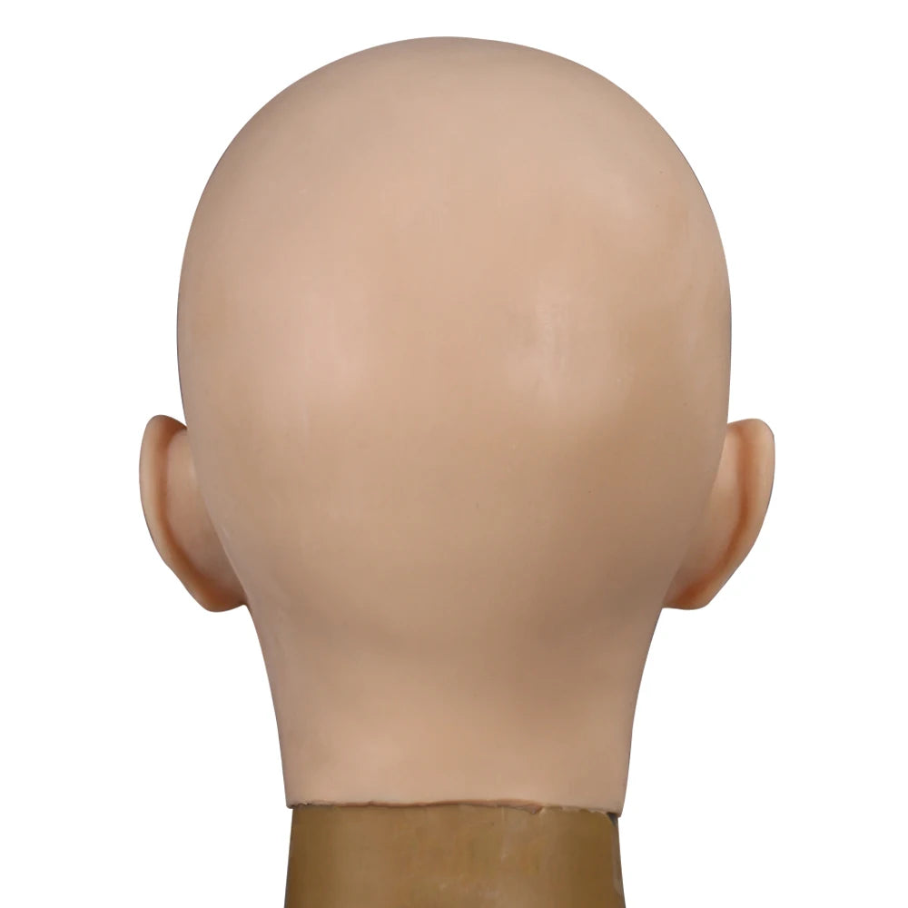 Silicone Female Mask Headgear Hoods pretty girl face mask spoof props for Cosplay Crossdresser women men transgender