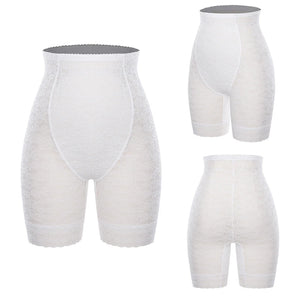 Miss Moly high waisted lace shapewear body shaper shorts for women with firm control, designed for a smooth silhouette.