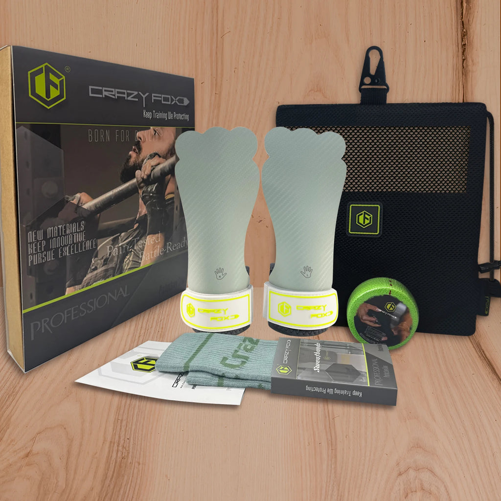Frog Rubber Gym WOD Grip Non Slip Training Gloves for men by CrazyFox, part of Hot Trend Vault activewear collection.