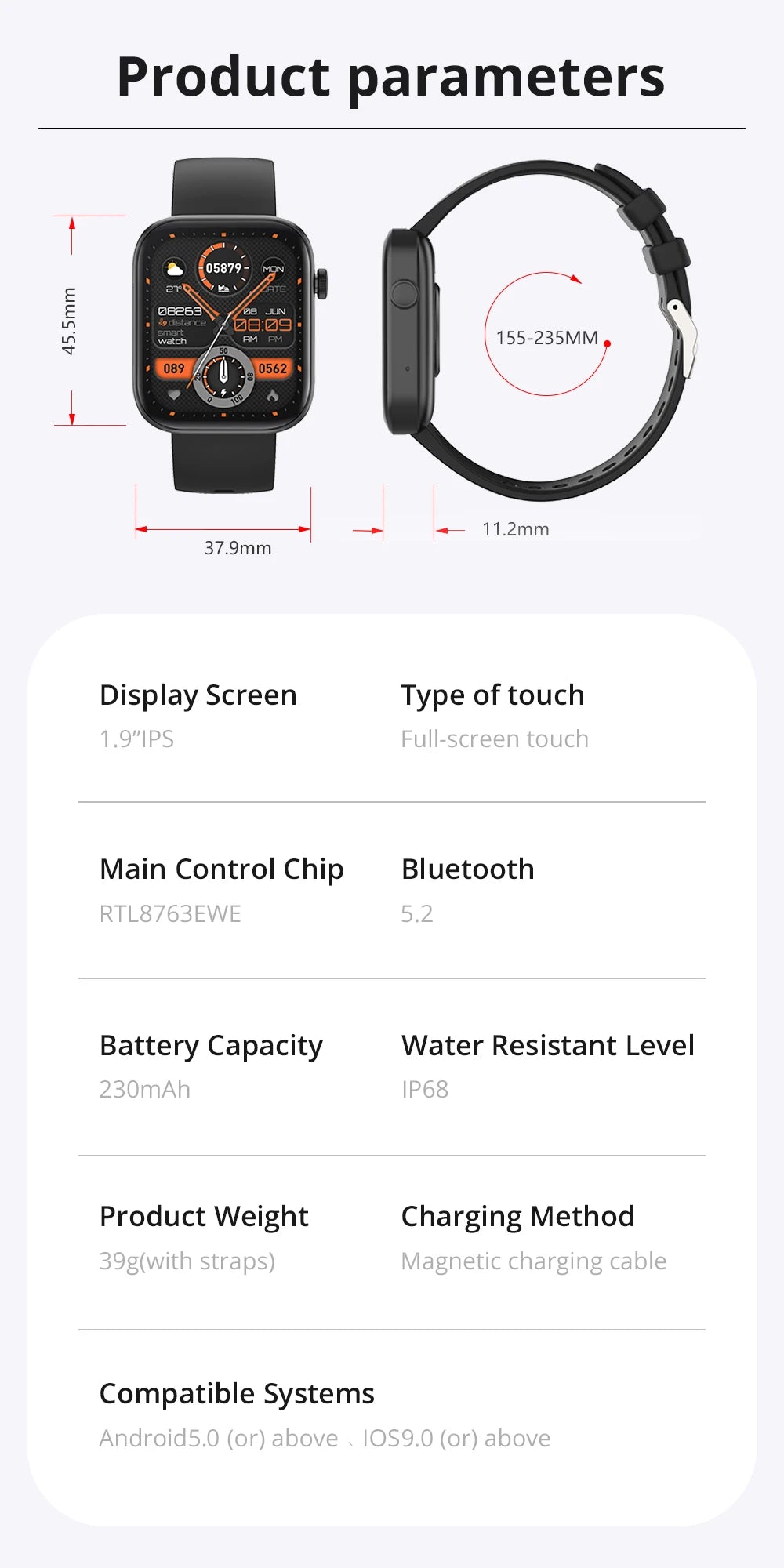 Unisex Hot Trend Vault COLMI P71 smartwatch with voice calling and health monitoring features, shown in a close-up image.