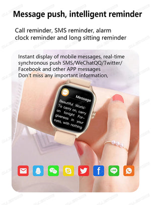 Hot Trend Vault smartwatch with 1.83-inch HD display, Bluetooth call alerts, music, and sports mode for Android and iOS.