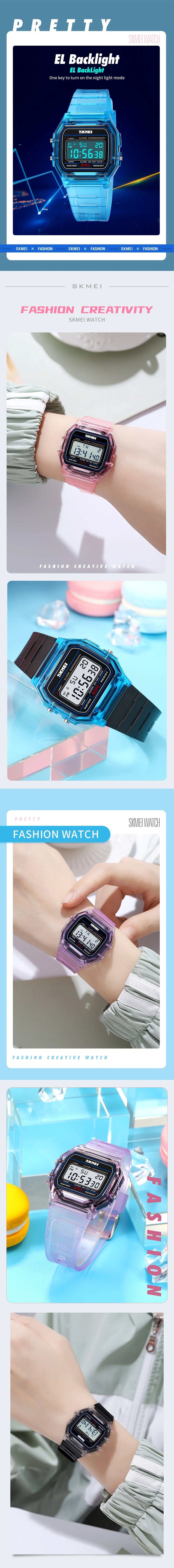 SKMEI 2056 waterproof unisex digital countdown watch with date display, suitable for men and women.