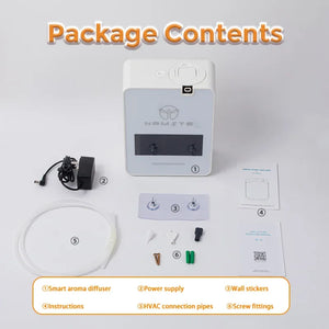 Namste LuxPerfume Aroma Diffuser by Hot Trend Vault with 300ml capacity, Bluetooth fan, and air freshener for home HVAC airflow.