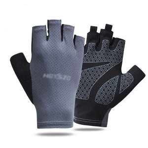 Professional Gym Fitness Breathable Anti-Slip Women Men Half Finger Summer Fishing Cycling Fingerless Gloves Female Bicycle Bike