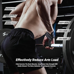 2Pcs Sports Booster Belt Grip Fitness Pull-Up Bars Pull-Ups Silicone Non-Slip Wear-Resistant Deadlift Strap Gym Dumbbell Workout