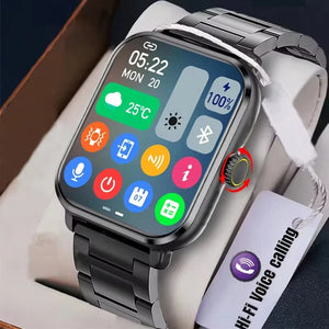 Hot Trend Vault smartwatch with 1.83-inch HD display, Bluetooth call alerts, music, and sports mode for Android and iOS devices.