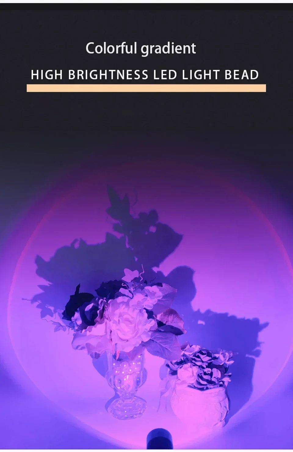 Led USB Sunset Lamp Projector Home Party Decor Night Light Atmosphere Neon Lights For Bedroom Living Room Wall Photography