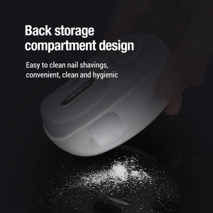 Rotatable Electric Nail Clipper For Baby Adult Automatic Nail Clippers With Light Nails Trimmer Cutter Manicure Polishing Tools