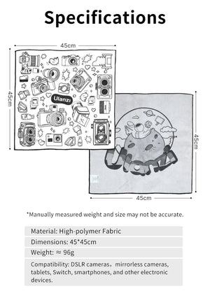 Ulanzi Double-sided Printing Protective Wrap Camera Smartphone Cleaning Cloth for Camera Smartphone Tablet Fill Light