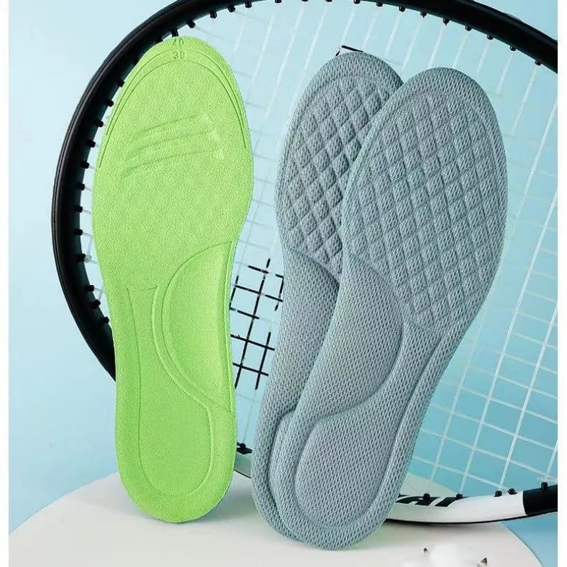 Sports Deodorant Insoles for Shoes Soft Comfortable Running Breathable Shock Absorption Insole for Feet Men Women Shoe Sole Pads