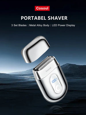 Hot Trend Vault Cosoul men's shaver with triple blades, fast charge, and TravelLock feature for convenient grooming.