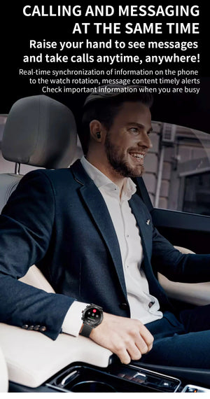 LaNikar New Smart Watches for Men with Earbuds Inside with 100+ Sport Modes and Sport Records Waterproof with iPhone and Android