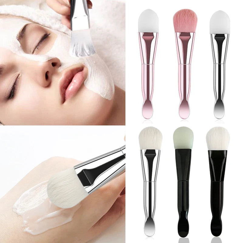 Face Mask Brush Homemade Facial Mask Stirring Brush Flat Soft Hair Face Mask Mud Applicator Skin Clean Care Tools Supplies