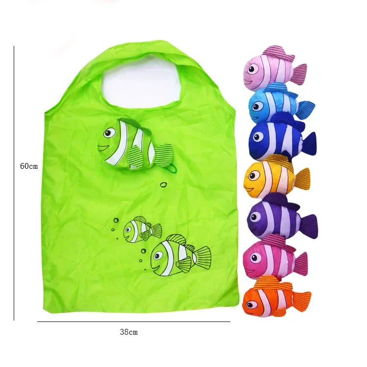 Reusable eco-friendly shopping bag by Hot Trend Vault, large foldable tote with case for women, ideal for shopping and daily use.
