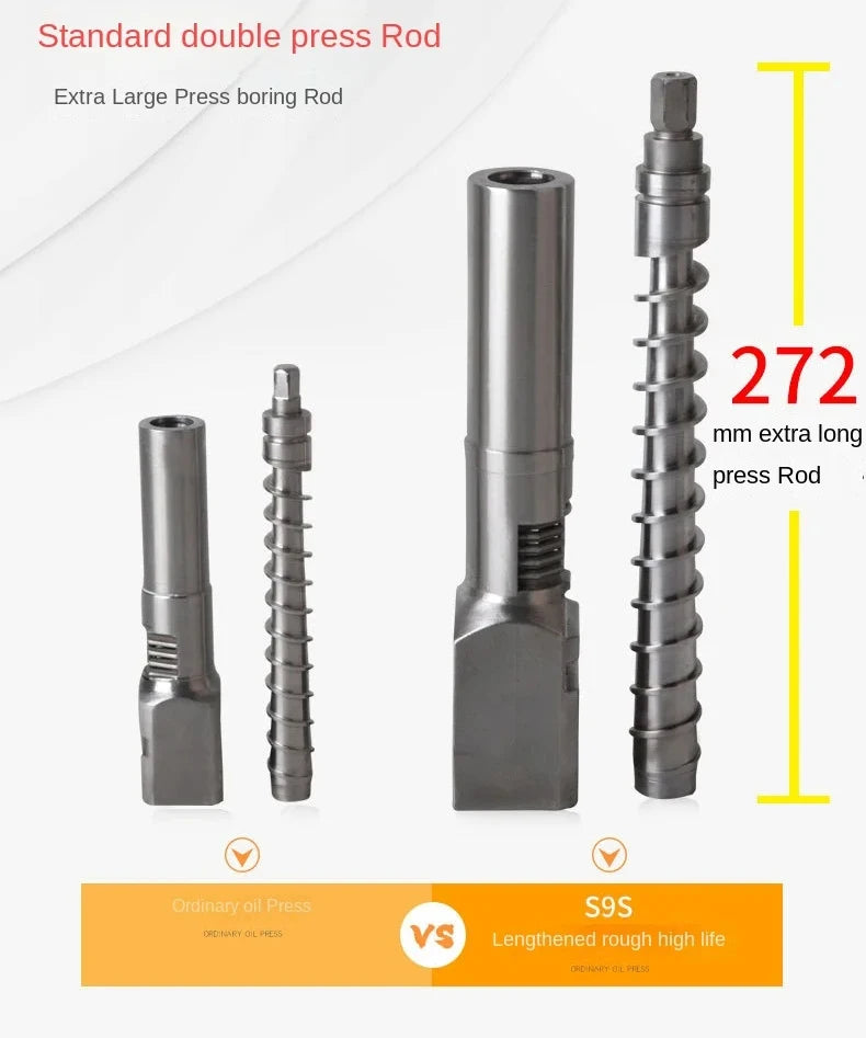 S9S Oil Press Stainless Steel Automatic Cold Press Oil Press Coconut Peanut Kernel Oil Press 110V/220V 1500W (Max)