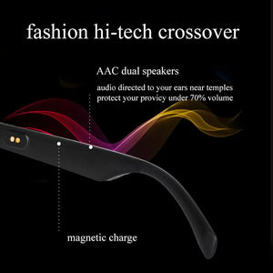 Hot Trend Vault Rondaful Smart Glasses with Bluetooth 5.0, noise cancellation, waterproof design, ideal for sports and handsfree calls.