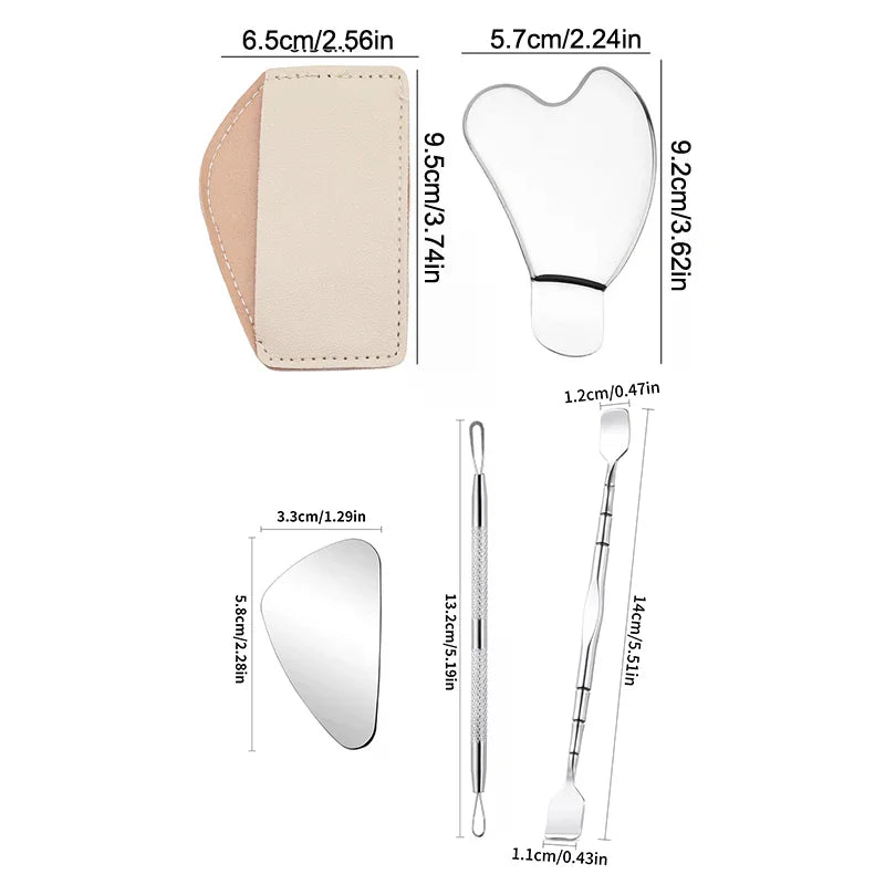 Hot Trend Vault blackhead removal tool, stainless steel nose spatula for deep cleansing of all skin types, professional skincare tool