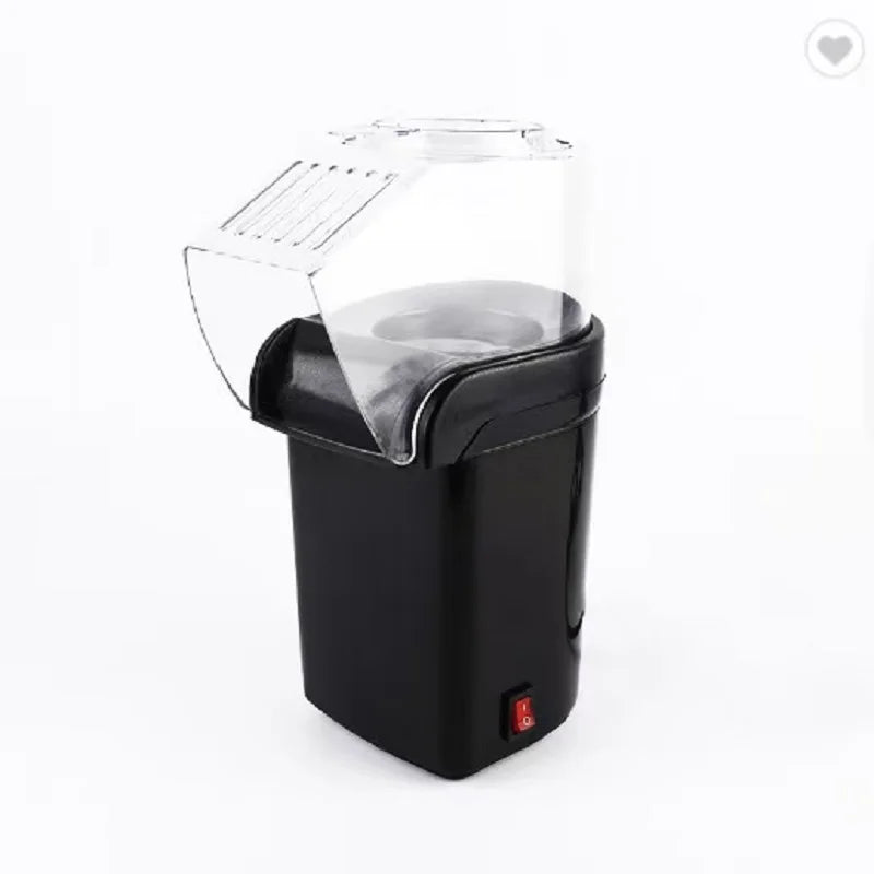 Hot Trend Vault hot air popcorn maker showing a compact, fully automatic design with clear popcorn in the bowl, no oil needed.