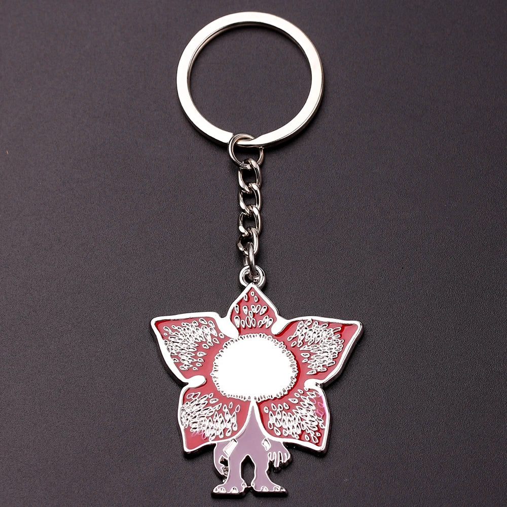 USA Sci-fi Thriller TV Series Demodog Keychain Metal Pendent Car Key Chain Keyring Jewelry Accessories Gifts For Men Women