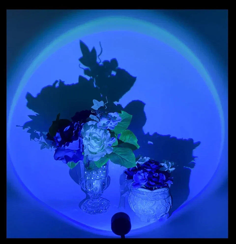 Led USB Sunset Lamp Projector Home Party Decor Night Light Atmosphere Neon Lights For Bedroom Living Room Wall Photography