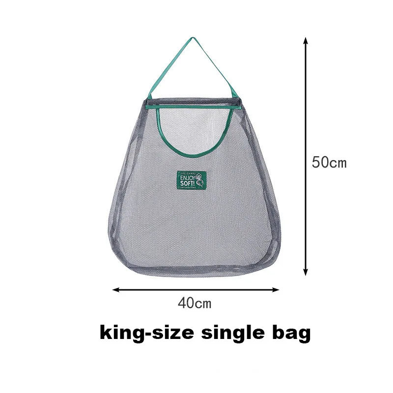 Hot Trend Vault reusable mesh storage bags for kitchen vegetables, hanging design, keeps produce fresh and organized.