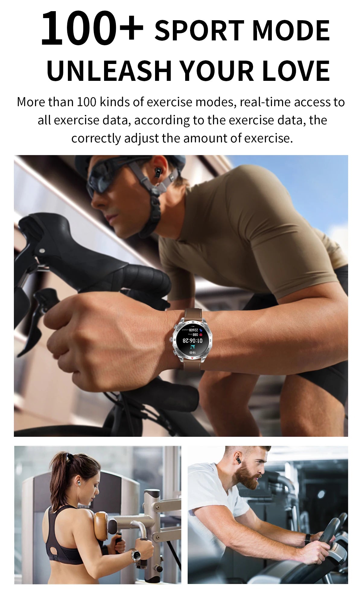 LaNikar New Smart Watches for Men with Earbuds Inside with 100+ Sport Modes and Sport Records Waterproof with iPhone and Android