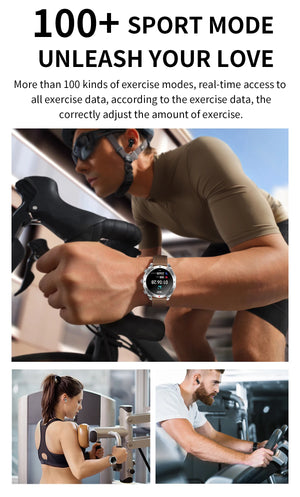 LaNikar New Smart Watches for Men with Earbuds Inside with 100+ Sport Modes and Sport Records Waterproof with iPhone and Android