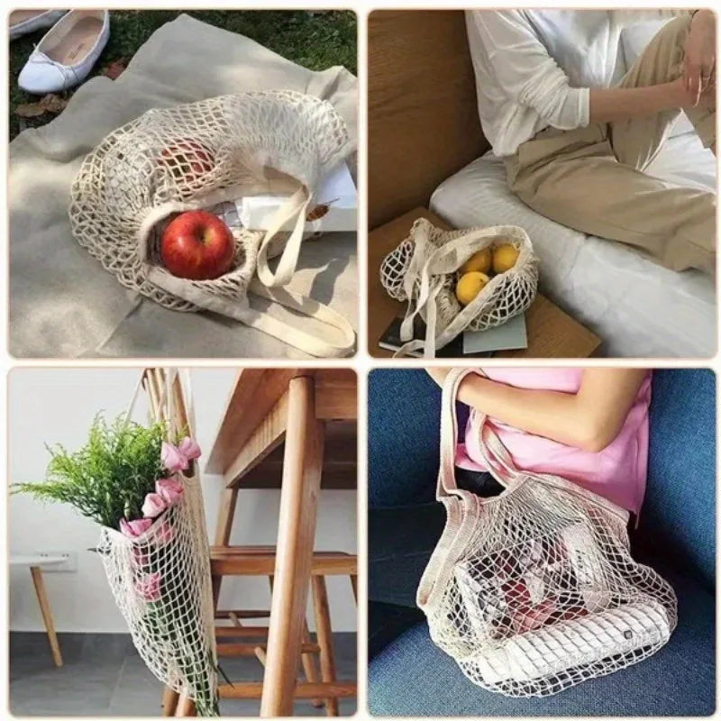 Hot Trend Vault reusable mesh grocery bags, washable and eco-friendly, perfect for eco-conscious shoppers.