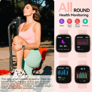 Smart Watch(Answer/Make Call), 1.83" HD Smart Watches for Men Women fitness Tracker Sleep Monitor