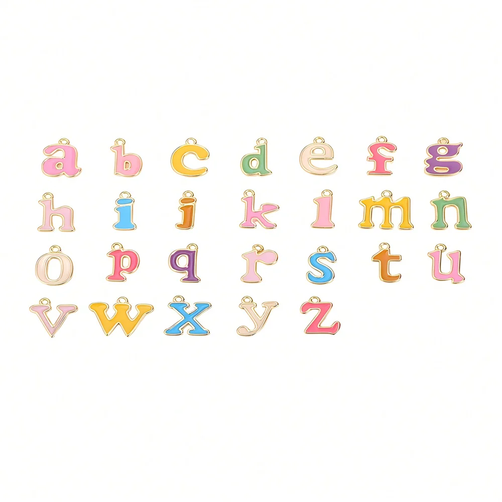 Custom Pearl Colorful Letter Necklace For Women Gold Color Stainless Steel Personalized Customized Necklace Fashion Jewelry Gift