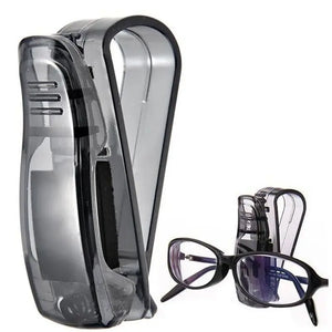 Universal Car Auto Sun Visor Glasses Box Sunglasses Clip Card Ticket Holder Stand Fastener Pen Case Eyeglasses Car Accessories