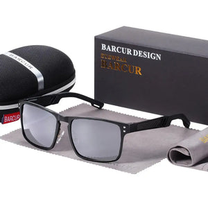 Hot Trend Vault polarized unisex vintage square sunglasses with aluminium magnesium frames, sport eyewear style