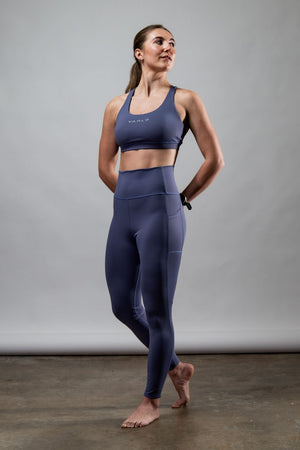 Women’s Lilac Mist high waist leggings from Hot Trend Vault, full length, stretchy, comfortable athletic and casual wear.