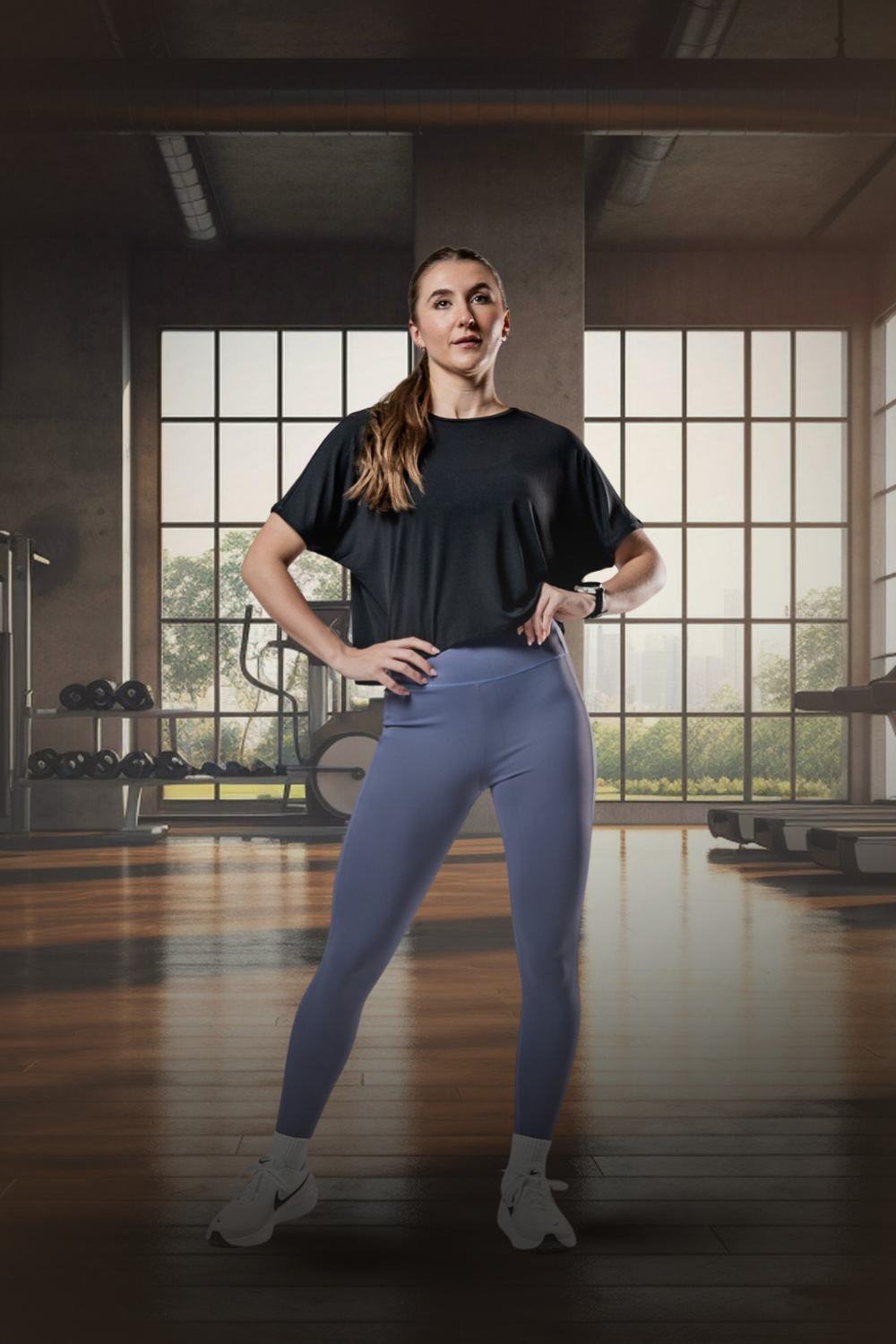 Black women's Terra Recovery Drift crop T-shirt by Hot Trend Vault, relaxed fit athleisure with comfortable, casual style.