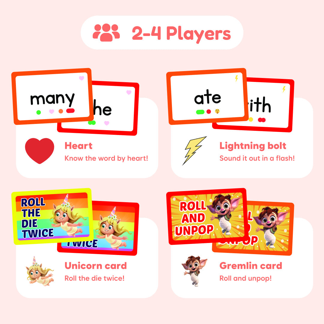 Kids playing the Hot Trend Vault Sight Words Fidget Game to improve reading fluency and build confidence in language skills.