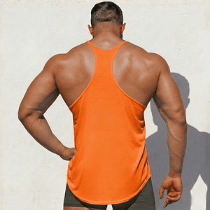 Hot Trend Vault original stringer tank top made in USA, featuring a fitted sleeveless design for athletic or casual wear.