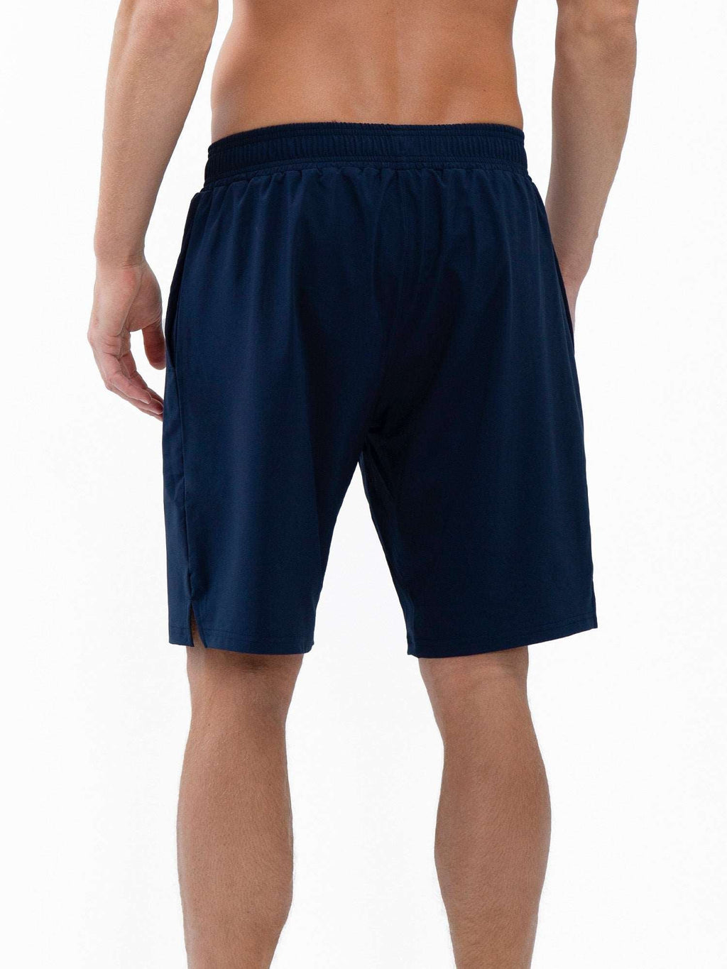 Men's Classic Performance tennis shorts by Hot Trend Vault in midnight color, breathable fit, designed for active wear.
