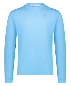 Hot Trend Vault Dockside Performance long sleeve shirt in black with UV50 fabric, 360 flex stretch, and quick-dry features.