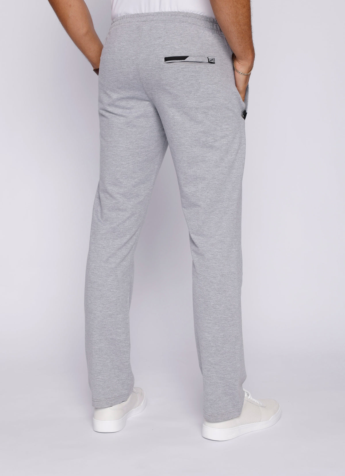 Men's athletic sweatpants in grey by Hot Trend Vault, straight fit, designed for all-day comfort and a tall fit.