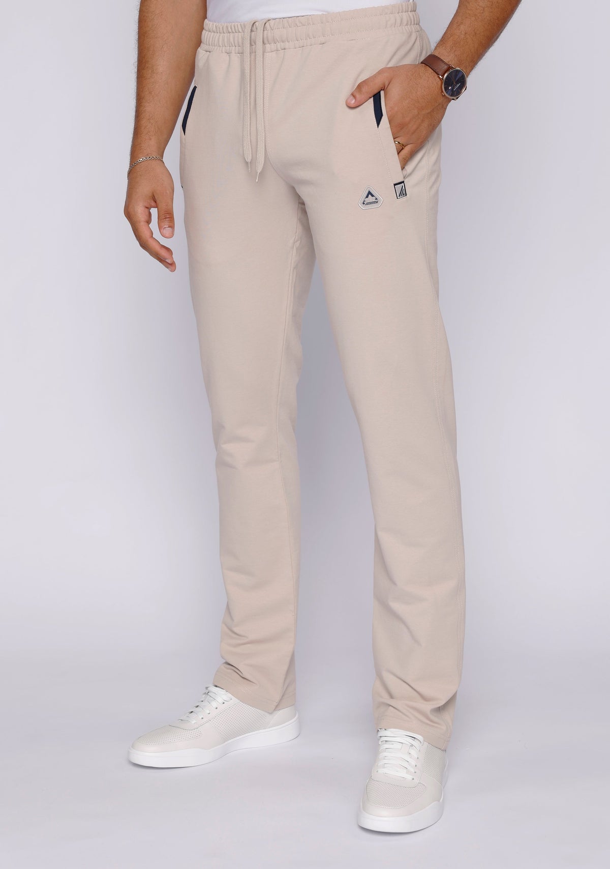 Men's athletic sweatpants from Hot Trend Vault with a straight tall fit and 34-inch inseam, designed for all-day comfort.