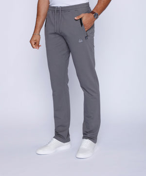 Men's Grey Athletic Sweatpants by Hot Trend Vault, all-day comfort straight tall fit, soft loungewear or casual athletic pants